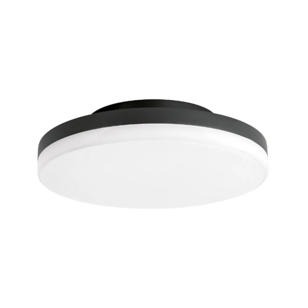 Plafoniera LED Rotonda da Esterno IP65 24W CCT 3000-4000K | Alluminio Bianco Nero Marrone | Gealuce